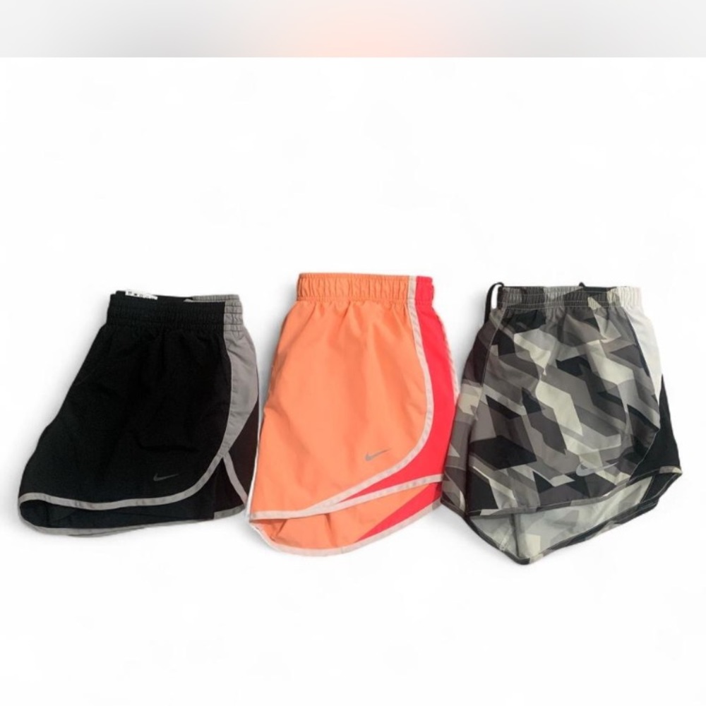 Nike Women's Athletic Shorts - Black, Orange, Gray